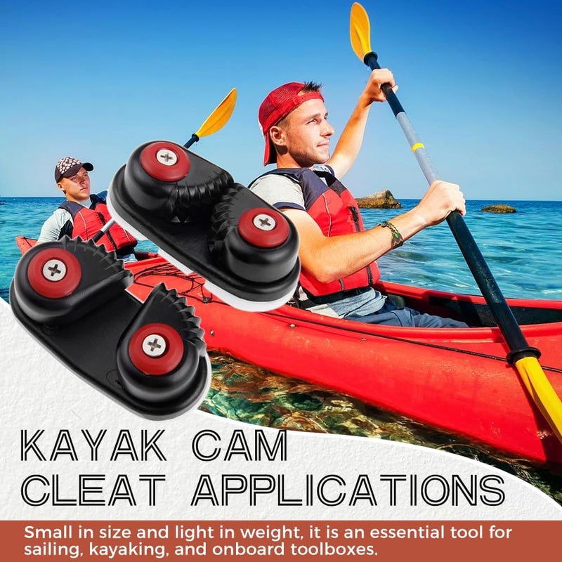 Yetaha 4 Pack Kayak Cam Cleat, Fast Entry Kayak Cleats Marine Aluminum Cam Cleats for Boat Canoe Sailing Sailboat Dinghy Accessories - Image 5